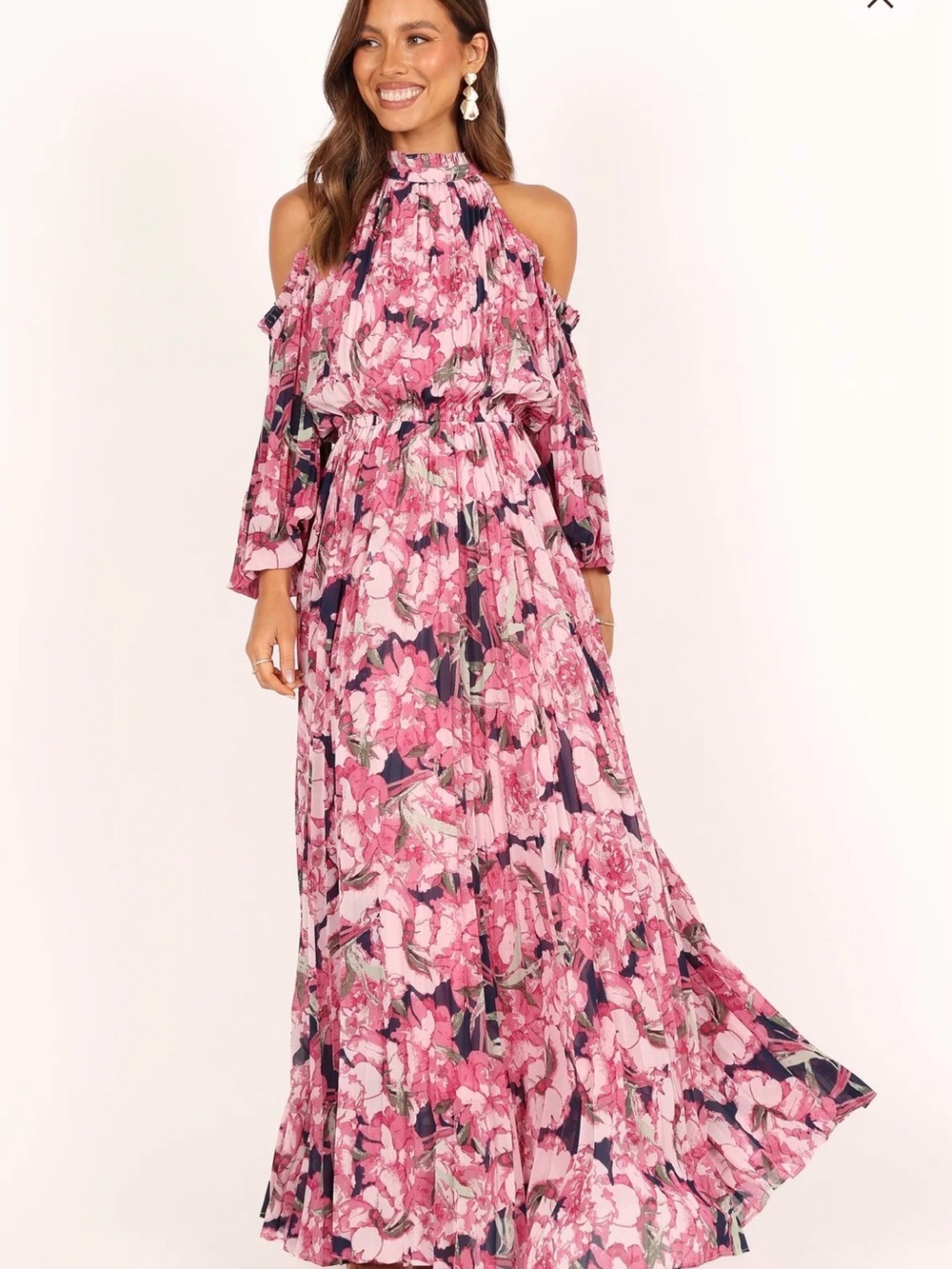 Petal & Pup Hilary Pleated Maxi Dress